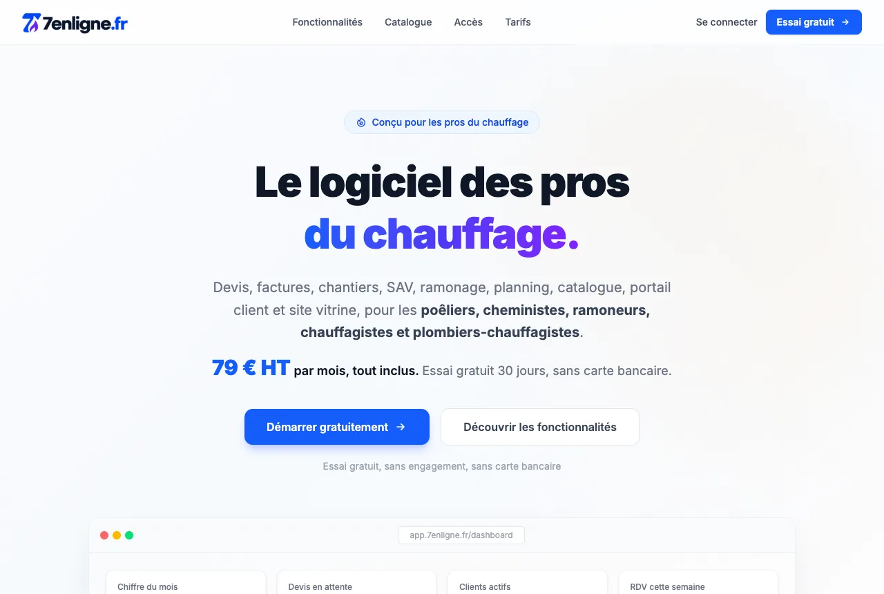 Capture du site 7enligne