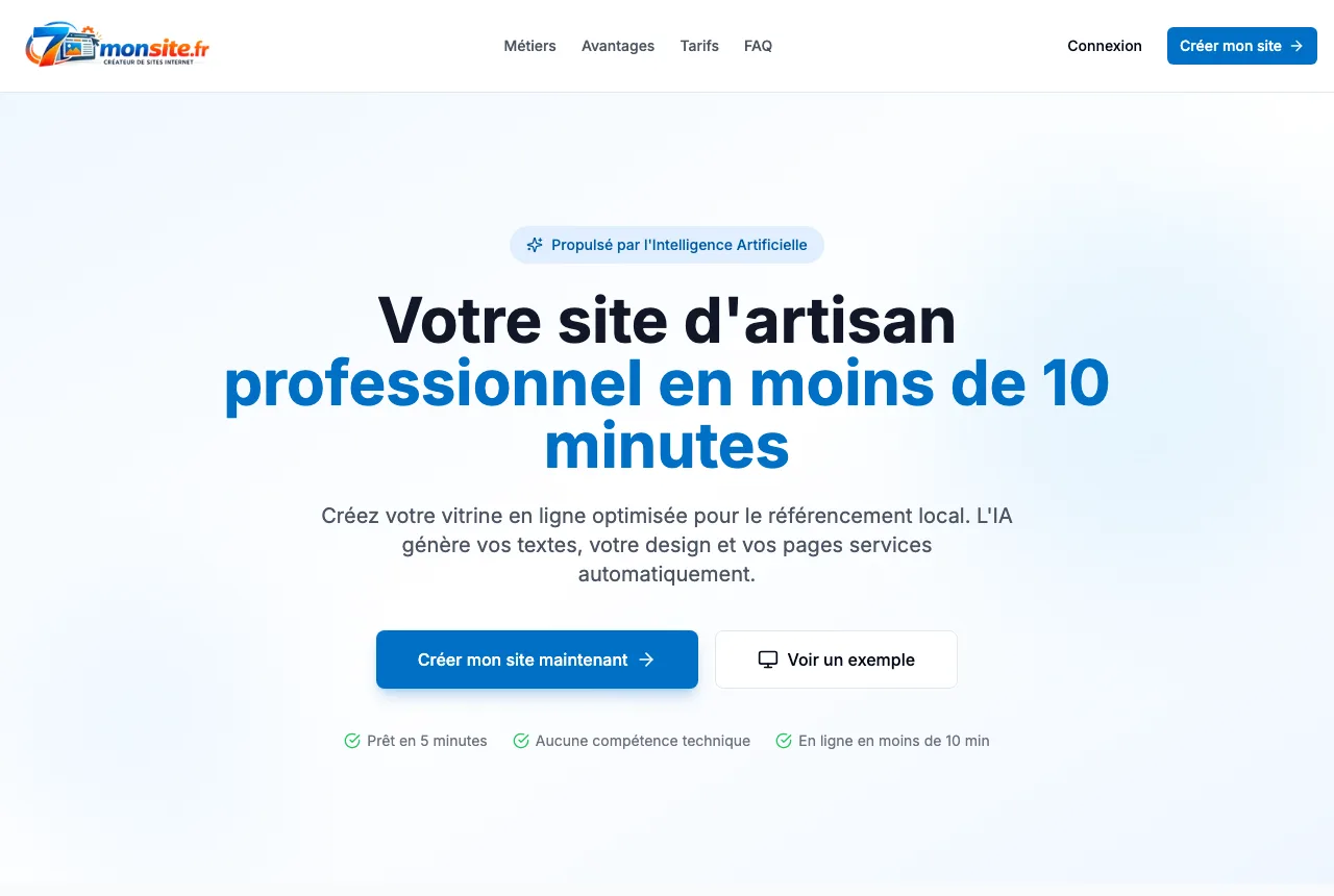 Capture du site 7monsite